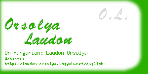 orsolya laudon business card